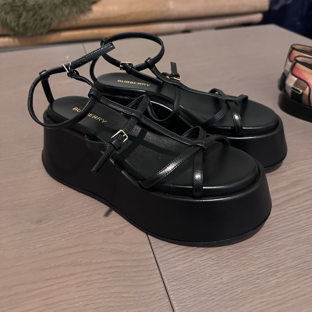 Women’s Burberry platform sandals